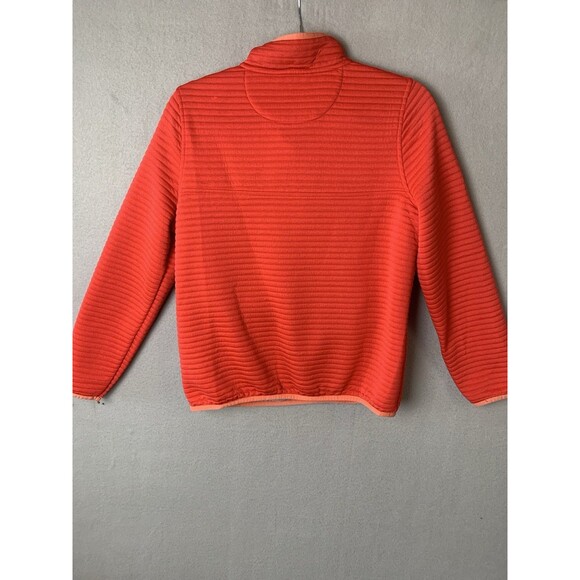 L.L. BEAN Airlight Pullover Woman Size MP Coral Snaps Kangaroo Pocket Athleisure - Picture 2 of 7